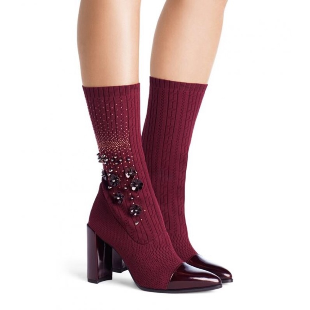 ๐ธ๐ Stuart Weitzman โฆ Sock Hop Embellish Boot โฆ - Picture 1 of 8